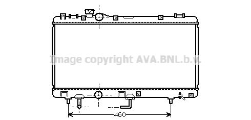 AVA QUALITY COOLING Радиатор, охлаждение двигателя TO2231